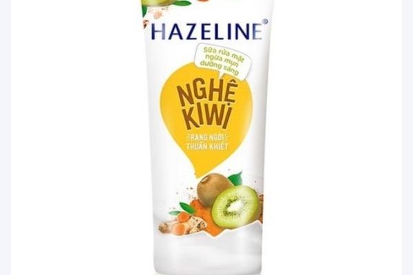 Review sữa rửa mặt Hazeline nghệ kiwi