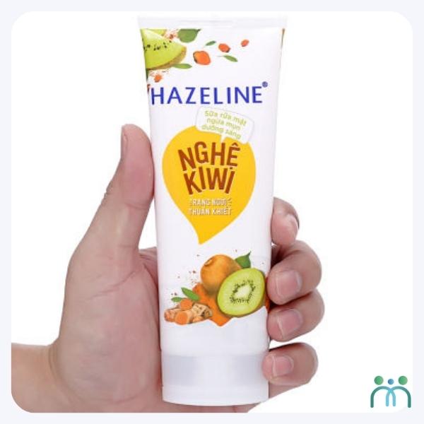 Thiết kế bao bì sữa rửa mặt Hazeline nghệ kiwi đơn giản